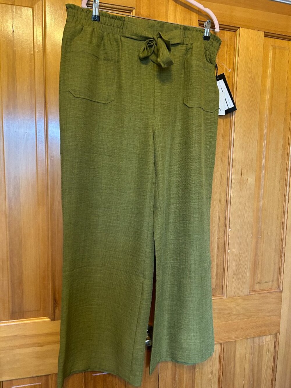 Wren wide-leg pants, green - SZ XL